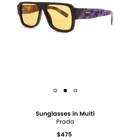 Prada PR 22YS Prada yellow tint sunglasses - Picture 5 of 5